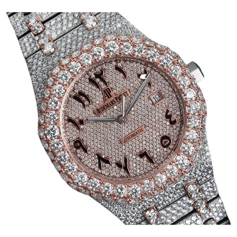 fake ap watch iced out|iced out watch real diamonds.